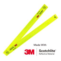 Salzmann Envoltório de tapa reflexivo de alta visibilidade – braçadeira de segurança para corrida noturna, ciclismo, caminhada – feito com Scotchlite 3M - Image 1