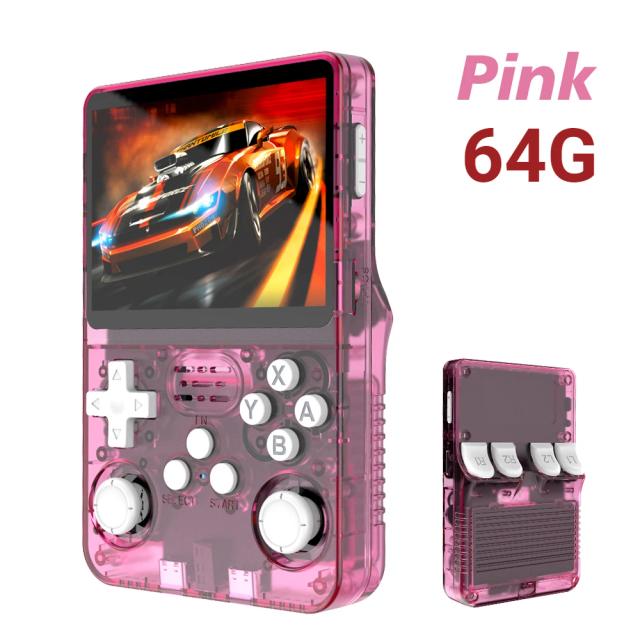 Boyhom 256g/128g/64g r36s arcos 2.0 retro console de jogo portátil 3.5 ''tela ips, jogador de jogo de bolso portátil para presente das crianças