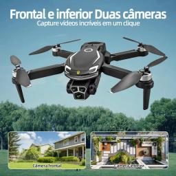 DLI V88 Pro Drone Profissional Câmera Dupla, Controle Remoto Inteligente, Wifi FPV, Pacote Promocional Contendo 2 Baterias - Image 2