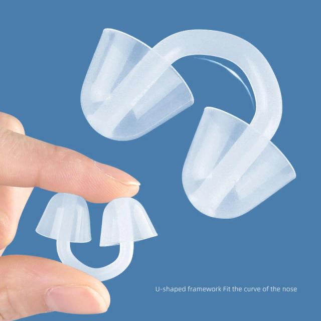 Plugue de nariz para natação, silicone reutilizável à prova d'água para treinamento, adultos, crianças, adultos, crianças, iniciantes