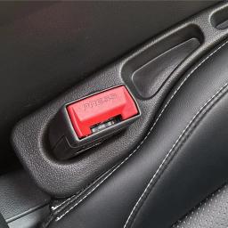 2 pçs assento de carro gap filler assento fenda caixa armazenamento saco entre assentos console organizador decoração interior acessórios automóveis - Image 3