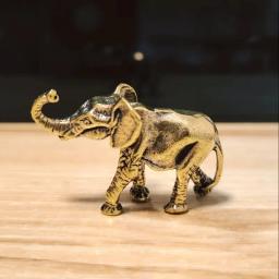 Estatueta de cachorro de latão vintage-pequena estatueta colecionável de decoração de mesa para sala de estar, negócio de escritório para estátuas de presente para decoração de casa - Image 3