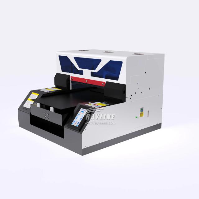 Impressora UV Plana Multifuncional A3 LED CMYKW + Verniz para Garrafa, Cilindro, Vidro e Case de Telefone