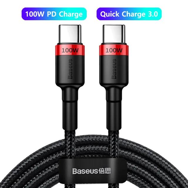 Baseus Cabo USB-C para USB-C PD Carregamento Rápido 100W 5A
