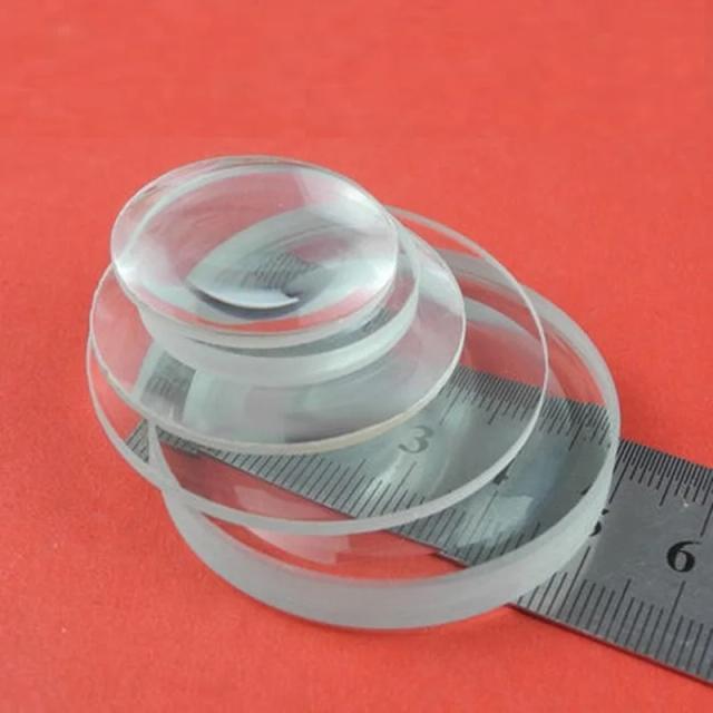 2PCS Lentes Ópticas de Vidro 30-100mm, Comprimento Focal 75mm-100mm, Lente Biconcava para Telescópio DIY, Lentes Menisco