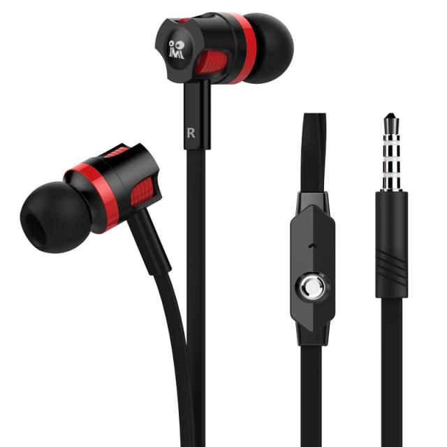 Langsdom JM21 Fones de Ouvido Intra-auriculares com Microfone e Graves Potentes 1.2m