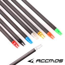 60 peças de pontas de flecha para arco e flecha com diâmetro interno de 6,2 mm para hastes de fibra de carbono e fibra de vidro com diâmetro interno de 6,2 mm, acessório DIY para arco e flecha. - Image 4