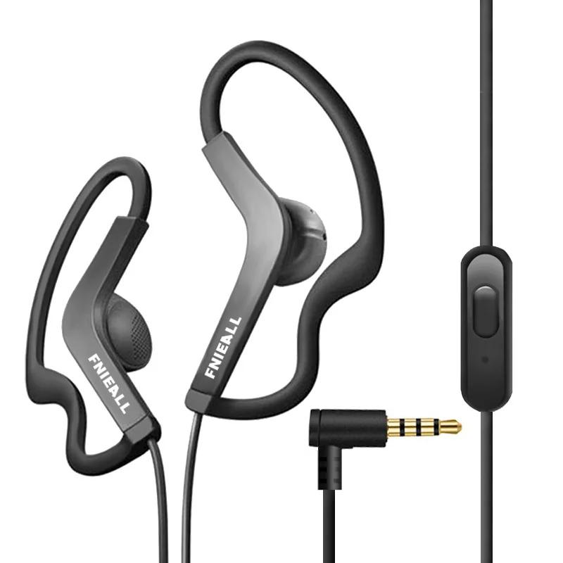Gancho de orelha 13mm esporte fone baixo correndo fones microfone ginásio alta fidelidade para iphone/samsung ios android telefones inteligentes - Image 1