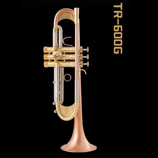 Trompete TR600GS B flat bronze fosforoso escovado e prateado para performance profissional