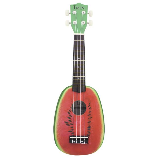 IRIN Ukulele 21" Melancia Série Frutas Madeira Basswood para Iniciantes