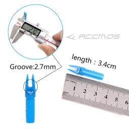 60 peças de pontas de flecha para arco e flecha com diâmetro interno de 6,2 mm para hastes de fibra de carbono e fibra de vidro com diâmetro interno de 6,2 mm, acessório DIY para arco e flecha. - Image 5