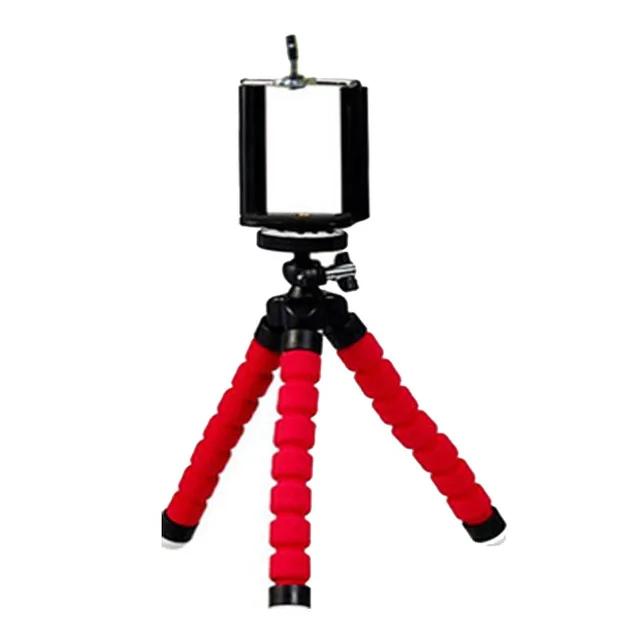 Portátil Flexível Mini Tripé Suporte com Obturador Remoto, Polvo Suporte De Esponja, Smartphone Clip, iPhone Live - Image 1