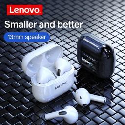 Lenovo-LP40 Auscultadores Sem Fio, TWS Fones De Ouvido Bluetooth, Touch Control, Sport Headset, Fones De Ouvido Estéreo Para Telefone, Android, Original - Image 3
