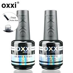 OXXI 15ml Base e Top Coat para Esmalte em Gel, Verniz Semipermanente, Top Coat de Borracha, Base Coat, Gellac UV LED, Esmalte Permanente - Image 1