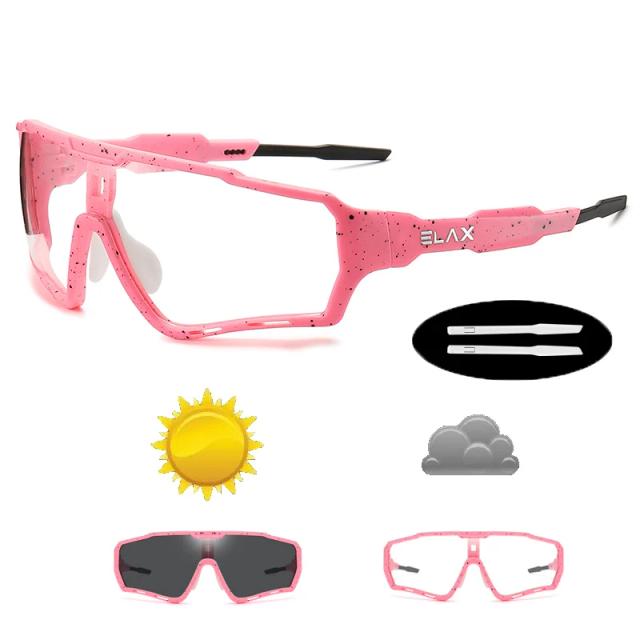 ELAX Óculos de Sol Fotocromáticos Esportivos para Ciclismo