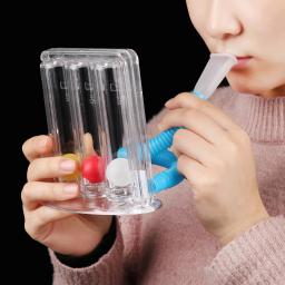 3 bolas treinador de respiração função pulmonar melhoria treinador espirometria respiratória sistema de medição exercitador de respiração - Image 3
