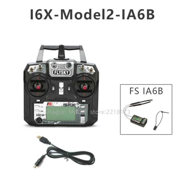 Transmissor FLYSKY FS-I6X 10CH 2.4G AFHDS 2A com Receptor IA6B/IA10B