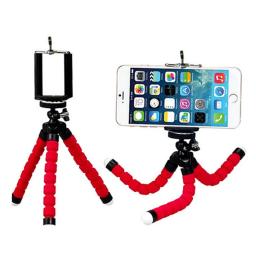 Portátil Flexível Mini Tripé Suporte com Obturador Remoto, Polvo Suporte De Esponja, Smartphone Clip, iPhone Live - Image 4