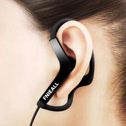 Gancho de orelha 13mm esporte fone baixo correndo fones microfone ginásio alta fidelidade para iphone/samsung ios android telefones inteligentes - Image 1
