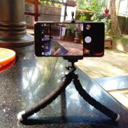 Portátil Flexível Mini Tripé Suporte com Obturador Remoto, Polvo Suporte De Esponja, Smartphone Clip, iPhone Live - Image 5