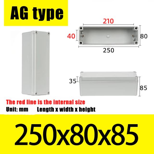 Ag tipo à prova dwaterproof água diy habitação instrumento caso abs plástico projeto caixa de armazenamento caixas de gabinete suprimentos eletrônicos