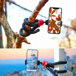 Tripé de mesa portátil flexível polvo travelmobile telefone tripé suporte monopé selfie vara para iphone dslr câmera gopro - Image 3