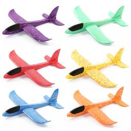 Crianças diy mão jogando avião brinquedo planador lutador voando brinquedo espuma avião modelo jogo ao ar livre saco de festa enchimentos para crianças - Image 5