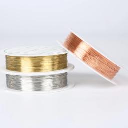 0.2/0.25/0.3/0.4/0.5/0.6/0.8/1mm ouro prata cor liga cabo miçangas fio diy artesanato fazendo jóias cabo corda acessórios - Image 4