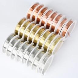 0.2/0.25/0.3/0.4/0.5/0.6/0.8/1mm ouro prata cor liga cabo miçangas fio diy artesanato fazendo jóias cabo corda acessórios - Image 2