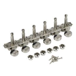 Fleor conjunto de cabeças de máquina de guitarra elétrica vintage, 6 em linha, níquel prata, afinadores, chaves de afinação, acessórios de guitarra 6r - Image 3