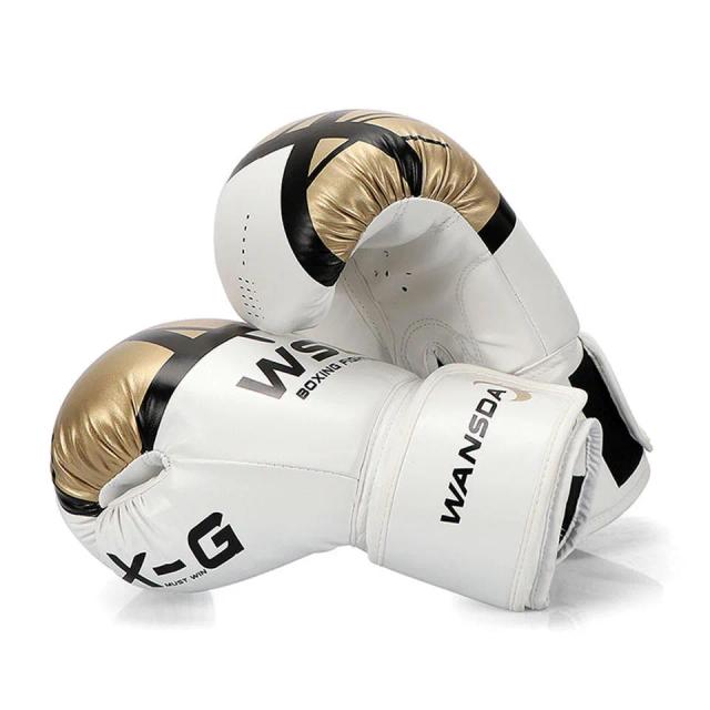 Luvas de Boxe Masculinas de Couro de Alta Qualidade - 1 Par