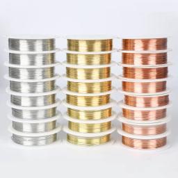 0.2/0.25/0.3/0.4/0.5/0.6/0.8/1mm ouro prata cor liga cabo miçangas fio diy artesanato fazendo jóias cabo corda acessórios - Image 3