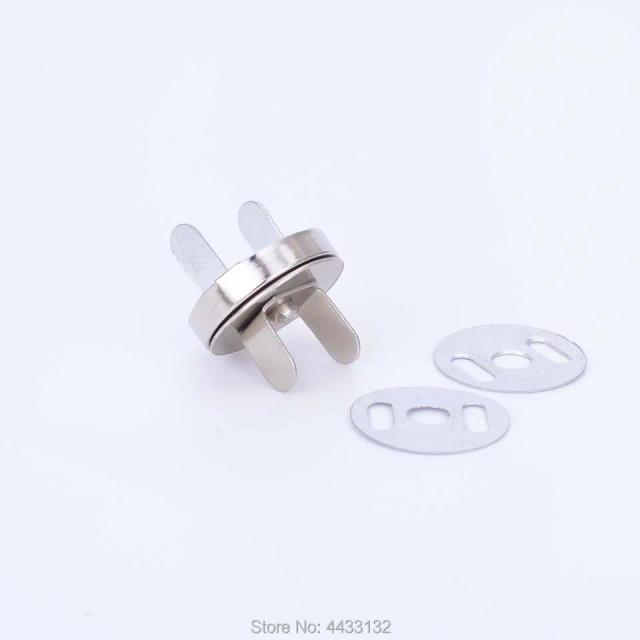 10 conjuntos de botões magnéticos fortes para bolsas, acessórios diy, fivela de carteira, casaco, botão de pressão 14mm 18mm, quatro cores