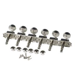 Fleor conjunto de cabeças de máquina de guitarra elétrica vintage, 6 em linha, níquel prata, afinadores, chaves de afinação, acessórios de guitarra 6r - Image 4