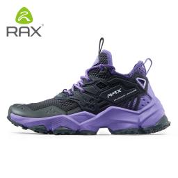 Rax tênis de corrida masculino e feminino, calçado esportivo ao ar livre, respirável, leve, malha de ar, superior, antiderrapante, sola de borracha natural - Image 1