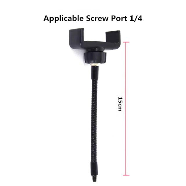 Suporte Flexível Braço Longo para Celular com Anel de Luz - Clip Giratório