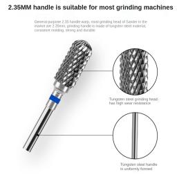 5 pçs fresa de aço de tungstênio para manicure remoção gel verniz rebarbas prego brocas conjunto - Image 2