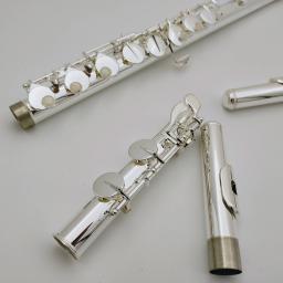Nova marca muramatsu flauta alto g tune 16 teclas de buraco fechado instrumento musical banhado a tira com estojo - Image 6