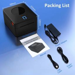 Impressora térmica de etiquetas bluetooth, impressora de etiquetas de envio 4x6 para pacotes de envio, suporte windows/mac/ios/android - Image 6