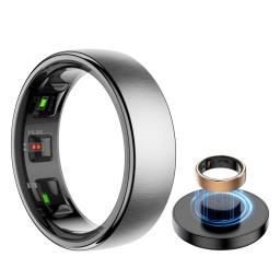 Uhoofit R10 Anel Inteligente com Doca de Carregamento Homens Mulheres Saúde Sono Monitoramento de Freqüência Cardíaca IP68 e 5ATM À Prova D 'Água Modo Multi-esporte - Image 1