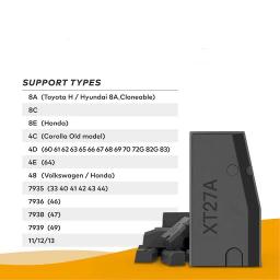 5- 100 peças xt27a vvdi super chip transponder xt27a01 super chip para id46/40/43/4d/8c/8a/t3/47 para vvdi mini ferramenta chave - Image 5