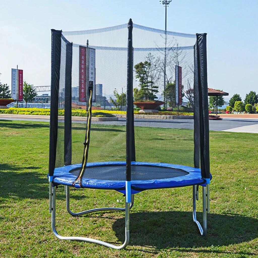 Mingrui Trampolim Fitness Dobrável 6 pés Grau Comercial Aço PVC para Crianças e Adultos