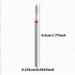 Conjunto de brocas de diamante para unhas de segurança profissional, brocas de cutícula de carboneto de 3/32 polegadas para manicure elétrica e pedicure, 30 peças - Image 4