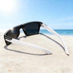Óculos de sol quadrados polarizados UV400 preto moda tons para homens e mulheres ideais para dirigir, pescar e esportes ao ar livre - Image 3