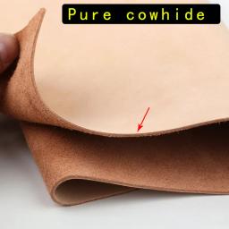 Couro de vaca puro de primeira camada, sem revestimento, pele de couro original com acabamento fosco, superfície mate, absorvente de água e respirável. - Image 3