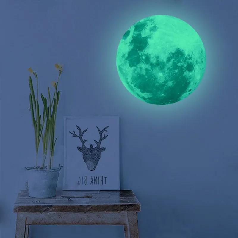 Adesivos de parede luminosos de desenho animado que brilham no escuro, fluorescente, arco-íris, decalque de parede para quartos de crianças, quarto, teto, berçário, decoração de casa - Image 1