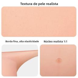 Barriga de Gravidez Falsa de Silicone Leve e Integrada para Simulação de Maternidade, Adereço para Filmes e Fotografia - Image 4