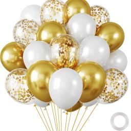 30 pçs balão de látex cromado branco rosa azul bola de hélio casamento adulto festa de aniversário decoração chá de bebê globos - Image 6