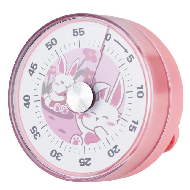 Temporizador Visual Magnético Mecânico de Cozinha 60 Minutos com Alarme Alto