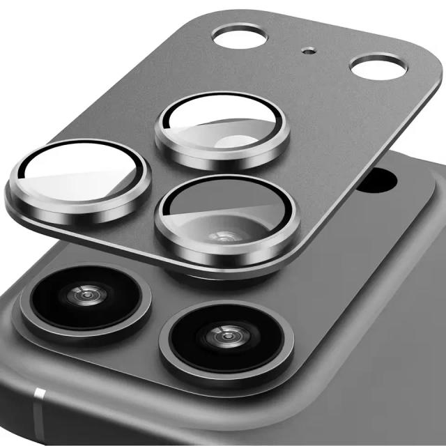Película Protetora iPhone 17 Pro Max/17 Pro/17 Air Cobertura Total Protetor de Lente de Câmera Ultrafino Metal